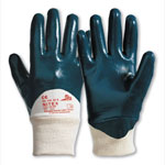 KCL Arbeitshandschuhe Nitex 318+ blau mit feuchtigkeitsabweisender Nitrilbeschichtung und Strickbund