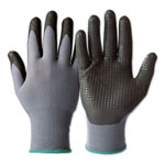 KCL Arbeitshandschuhe GemoMech 665+ schwarz-grau Feinstrickhandschuh mit Nitrilbeschichtung und Nitrilnoppen