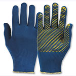 KCL Arbeitshandschuhe PolyTRIX BN 914 blau nahtlose Strickhandschuhe mit Noppen und Strickbund