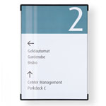 SignCode Wall Infotafel A4 mit Kunststoffabdeckung und Aluminiumrahmen für Papiereinlagen