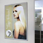 Posterrahmen Magnedoor Slim Schnellwechselrahmen mit Magnetverschluss,