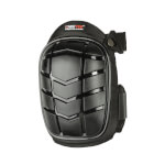 Knieschutz Knieschoner KNEETEK® Basic BLACK Knieschoner, schwarze PVC-Kappe,