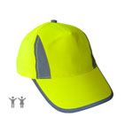 Korntex Warn-Kappe Nice mit Reflexelementen fluoreszierend für Kinder Größe einstellbar durch Klettverschluss