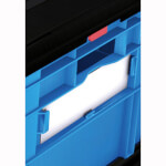 Transportboxen Zubehör Etiketten, weiß