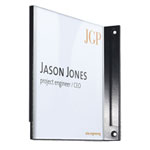 LITE Wandausleger stilvolle Türbeschilderung aus Acrylglas und Edelstahl,