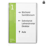 LITE Secure Infotafeln stilvolle Beschilderung aus Acrylglas und Edelstahl,