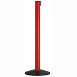 Gurtpfosten Classic Safety Aluminiumpfosten: rot, Gurt: rot/weiß