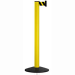 Gurtabsperrsystem mobiler Absperrpfosten Extend Safety aus Aluminium,