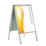 Kundenstopper Kundenstopper Classic, doppelseitig, abgerundete Ecken (chromglänzend),