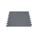 Bodenbelag Arbeitsplatzmatten Miltex Arbeitsplatzmatte Yoga Flex Basic, Naturkautschukbelag, Mittelstück, grau