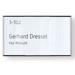 MessengerX Türschild, flach - mit Papiereinlage (15,7 x 9,3 cm)