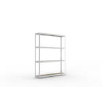 Meta Speed-Rack Weitspann-Steckregal Komplettregal mit 4 Fachböden (Spanplatte), beidseitig nutzbar