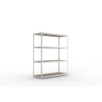 Regalsysteme Weitspannregale META SPEED-RACK, verzinkt, gleichschenklige Winkelprofile,