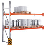 META MULTIPAL Palettenregal Anbauregal, zur Lagerung von Paletten und Stückgut