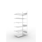 Meta Clip Compact S3 Büro-Steckregal Doppel-Anbauregal mit 6 Fachböden, beidseitig nutzbar