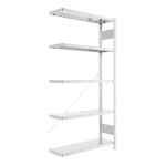 Regalsysteme Steckregale META CLIP Anbauregal, Allzweckfachbodenregale, einzeilig,