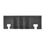 Kabelbrücke groß für Schwerlastverkehr Endstück mit Nut, schwarz