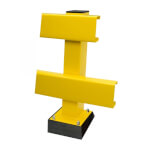 BLACK BULL Federelement für Rammschutz-Standpfosten minimiert Anfahr- und Reparaturschäden