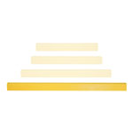 Rammschutzgeländer S-Line Querbalken, gelb kunststoffbeschichtet