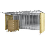 Mottez Unterstand geschlossen mit Rück- und Seitenwand Mottez Unterstand geschlossen mit Rück- und Seitenwand