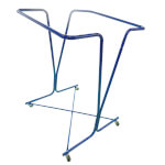 Mottez Müllsackhalterung mit Rollen für 600 L Säcke sehr stabile Halterung von Müllsäcken