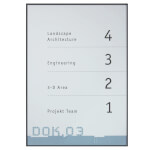 NEW AGE Infotafel A4 Hochformat, hochfeste, schwarz matte Aluminiumprofile,