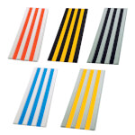 Novap taktile Fußgänger Bodenleitstreifen mit 4 Streifen optische und taktile Abhebung als Orientierungshilfe