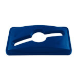 Rubbermaid Slim Jim Deckel-Aufsatz Schlitz runder Einwurf für Recycling-Mix