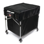 Rubbermaid X Cart Abdeckung groß mit Fächern für Reinigungsmittel und Putzutensilien
