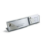 OCEAN Tischaufsteller inkl. 1/2 DIN A6 Schild und Visitenkartenhalter,