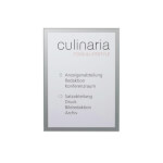 OFFICE Infotafel A4 hochwertige Beschilderung aus Glas und Aluminium