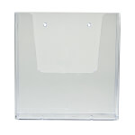 ActiveWorkplace Prospektkorb DIN A4 zur Wandmontage, Material: Polystorol, transparent