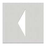 Phos Türschilder aus Edelstahl Symbol 'Richtungspfeil', selbstklebend,