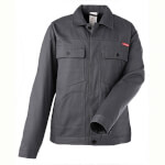 Planam Bundjacke BW 290 grau Arbeitsjacke mit verdeckter Knopfleiste und Ärmelbündchen