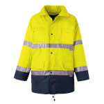 Warnschutzkleidung Warnschutzjacken PLANAM Warnschutz-Parka, gelb-marine,