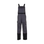 Planam Weld Shield Latzhose 5530 grau schwarz Schweißerschutzhose bei Metall- und Funkenflug