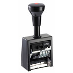 Paginierer/Numeroteur REINER Modell B6K, Kunststoffgestell, 6 Räder, Abdruck 0-999999,