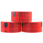 Selbstklebendes PVC-Packband Bruchgefahr! Nicht werfen!