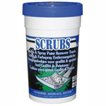 Scrubs Anti-Graffiti-Reinigungstücher zum Entfernen von Graffiti, Sprühfarbe, Lack- u. Acrylfarbe u.a.