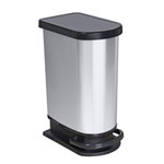 Tretabfallbehälter Paso MONO, 50l robuste Kunststoffkonstruktion mit Beutelhalter, inkl. Soft-Close Deckel,