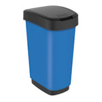 rothopro TWIST Premium Abfalleimer praktischer Schwing- und Klappdeckel, hygienisch verschliessbar