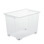 rothopro Evo Easy transparente Aufbewahrungsbox Fassungsvermögen: 65,0 l mit Rollen