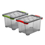 rothopro Evo Total robuste Aufbewahrungsbox mit Deckel Fassungsvermögen: 15,0 l