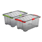 rothopro Evo Total robuste Aufbewahrungsbox mit Deckel Fassungsvermögen: 44,0 l