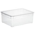 rothopro Clearbox  Aufbewahrungsbox mit Deckel Fassungsvermögen: 10,0 l