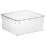 rothopro Clearbox  Aufbewahrungsbox mit Deckel Fassungsvermögen: 18,0 l