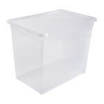 rothopro Clearbox  Aufbewahrungsbox mit Deckel Fassungsvermögen: 70,0 l