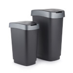 rothopro Twist Abfalleimer Art Öffnung mit Schwing- oder Klappdeckel in einem