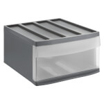 rothopro Systemix Schubladenbox L robuster Kunststoff mit rollengelagerter Schubladenführung