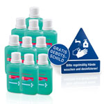 Schülke Händedesinfektionsmittel desderman care Set zur hygienischen und chirurgischen Händedesinfektion, gebrauchsfertig